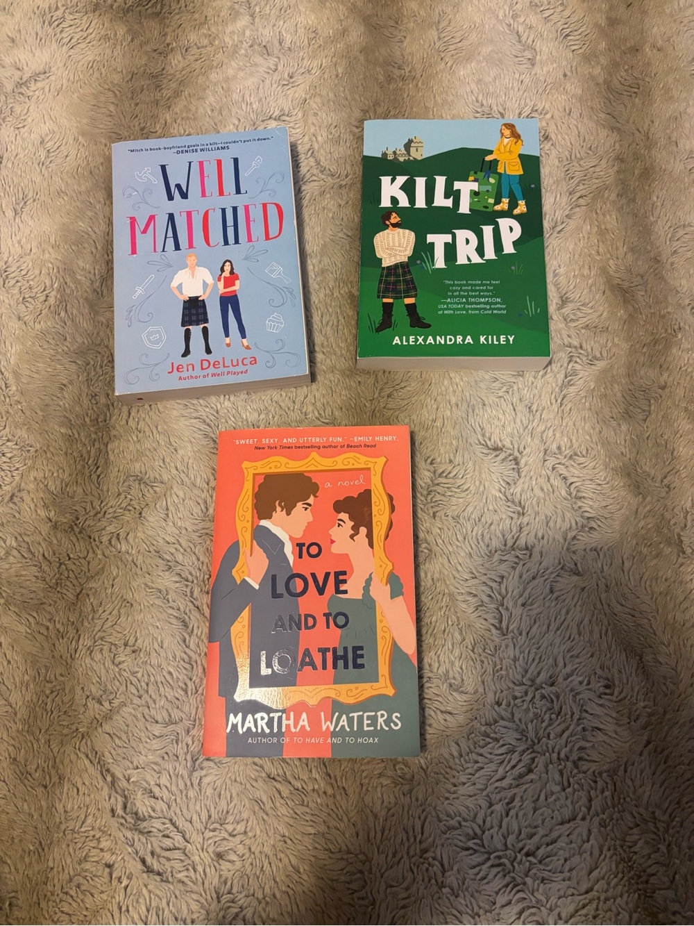 Romance Book Bundle - Alexandra Kiley, Jen DeLuca, Martha Waters